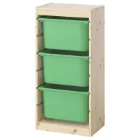 Стеллаж Ikea Trofast 3 91 x 44 x 30см cm / Массивная сосна / Сосна
