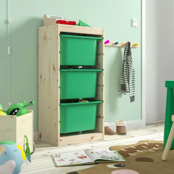 Etajeră Ikea Trofast 3 91 x 44 x 30 cm / Pin Masiv / Pine photo 5