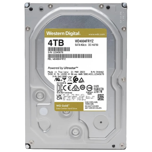 HDD Western Digital Gold Enterprise 4 ТБ WD4004FRYZ / Серебряный photo 4