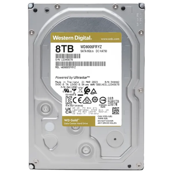 HDD Western Digital Gold Enterprise 8 ТБ WD8005FRYZ / Серебряный photo 3