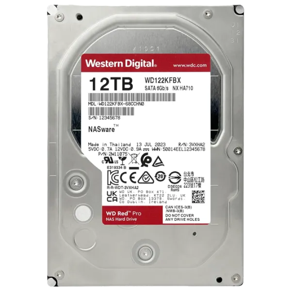 HDD Western Digital Red Pro 12 ТБ WD122KFBX / Красный photo 3