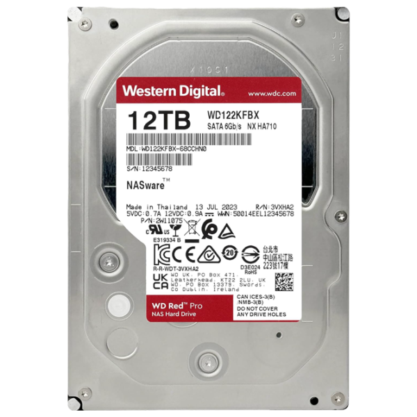 HDD Western Digital Red Pro 12 ТБ WD122KFBX / Красный photo 3