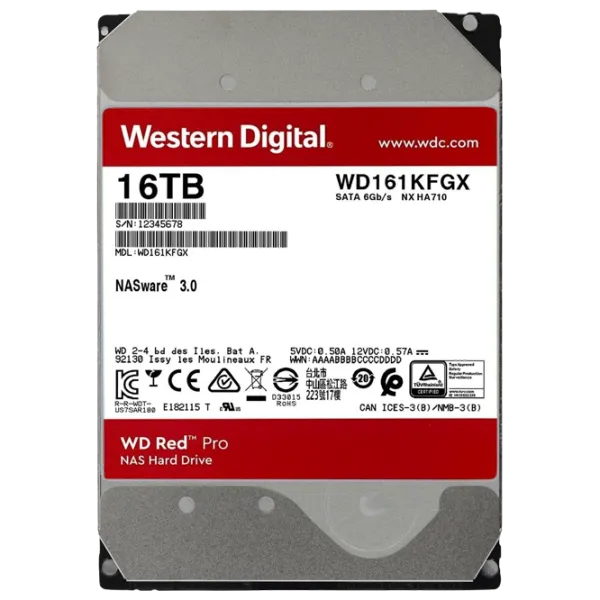 HDD Western Digital Red Pro 16 ТБ WD161KFGX / Красный photo 4