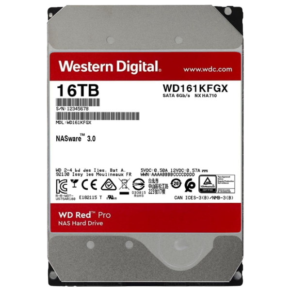 HDD Western Digital Red Pro 16 ТБ WD161KFGX / Красный photo 4