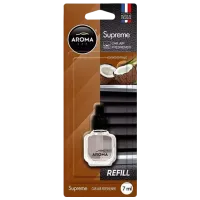 Aromatizator auto Aroma Car Refil Supreme Coconut / 0.007l / pe grila de ventilare
