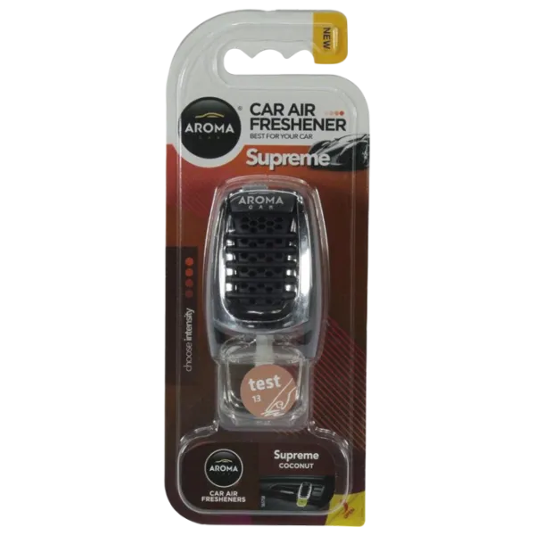 Ароматизатор для авто Aroma Car Supreme Coconut / 0.008л / на решетке вентиляции photo 1 Ароматизатор для авто Aroma Car Supreme Coconut / 0.008л / на решетке вентиляции photo 1