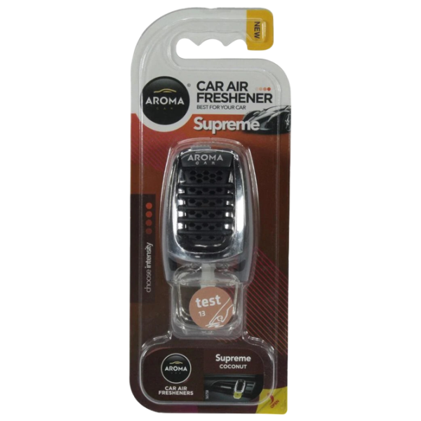 Ароматизатор для авто Aroma Car Supreme Coconut / 0.008л / на решетке вентиляции photo 1 Ароматизатор для авто Aroma Car Supreme Coconut / 0.008л / на решетке вентиляции photo 1