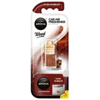 Aromatizator auto Aroma Car Wood Dark Bubbles / 0.006l / pe grila de ventilare