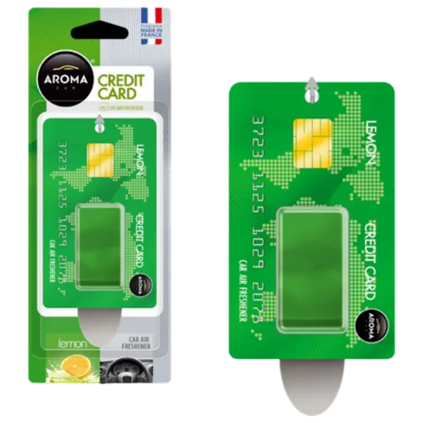 Aromatizator auto Aroma Car Credit card Lemon / / pe oglindă photo 1