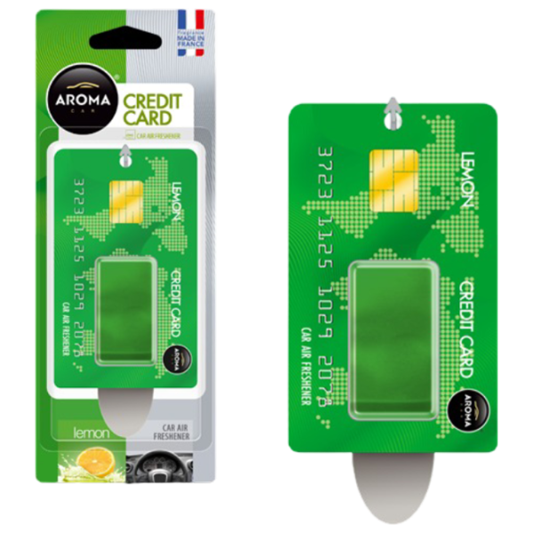 Aromatizator auto Aroma Car Credit card Lemon / / pe oglindă photo 1