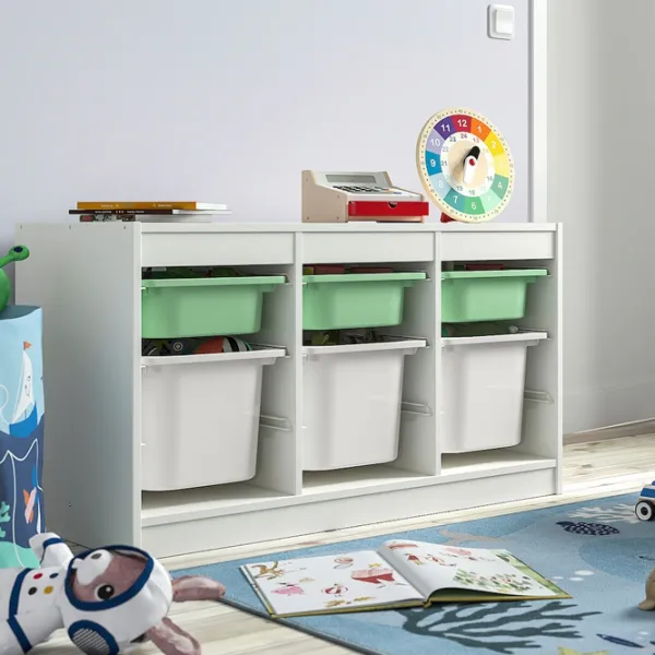 Стеллаж с контейнерами Ikea Trofast 6 56 x 99 x 44см cm / ЛДСП / White photo 3