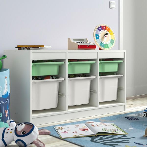 Стеллаж с контейнерами Ikea Trofast 6 56 x 99 x 44см cm / ЛДСП / White photo 3