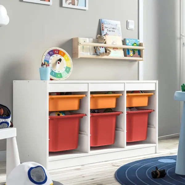 Стеллаж с контейнерами Ikea Trofast 6 56 x 99 x 44см cm / ЛДСП / White photo 3