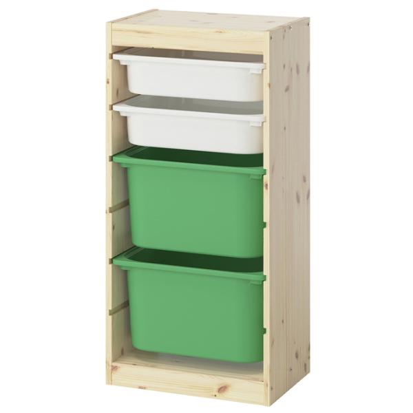 Etajeră Ikea Trofast 4 91 x 44 x 30 cm / Pin Masiv / Pine photo 1
