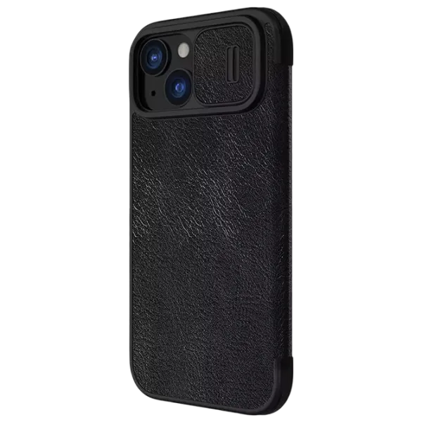 Husă pentru smartphone Apple iPhone 15 Nillkin / Flip Cover / Piele ecologică / Black photo 2