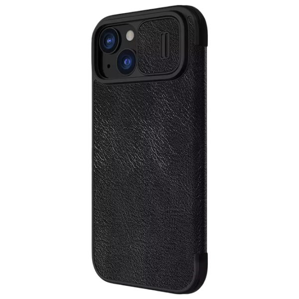 Husă pentru smartphone Apple iPhone 15 Nillkin / Flip Cover / Piele ecologică / Black photo 2