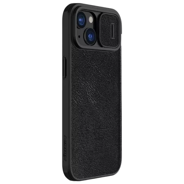 Husă pentru smartphone Apple iPhone 15 Nillkin / Flip Cover / Piele ecologică / Black photo 3