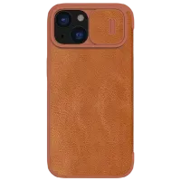 Husă pentru smartphone Apple iPhone 15 Nillkin / Flip Cover / Piele ecologică / Brown