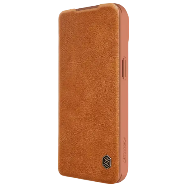 Husă pentru smartphone Apple iPhone 15 Nillkin / Flip Cover / Piele ecologică / Brown photo 5