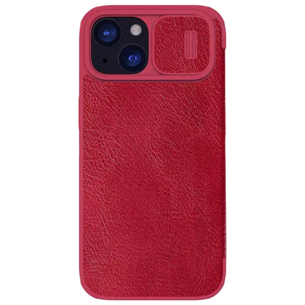 Husă pentru smartphone Apple iPhone 15 Nillkin / Flip Cover / Piele ecologică / Red photo 1