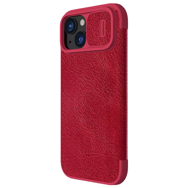 Husă pentru smartphone Apple iPhone 15 Nillkin / Flip Cover / Piele ecologică / Red photo 2