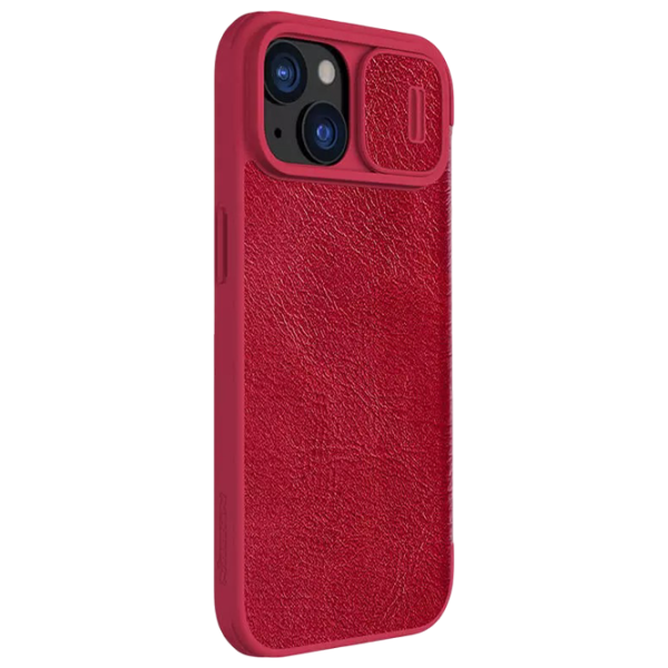 Husă pentru smartphone Apple iPhone 15 Nillkin / Flip Cover / Piele ecologică / Red photo 3