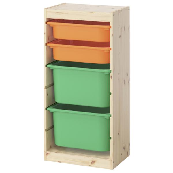 Etajeră Ikea Trofast 4 91 x 44 x 30 cm / Pin Masiv / Pine photo 1