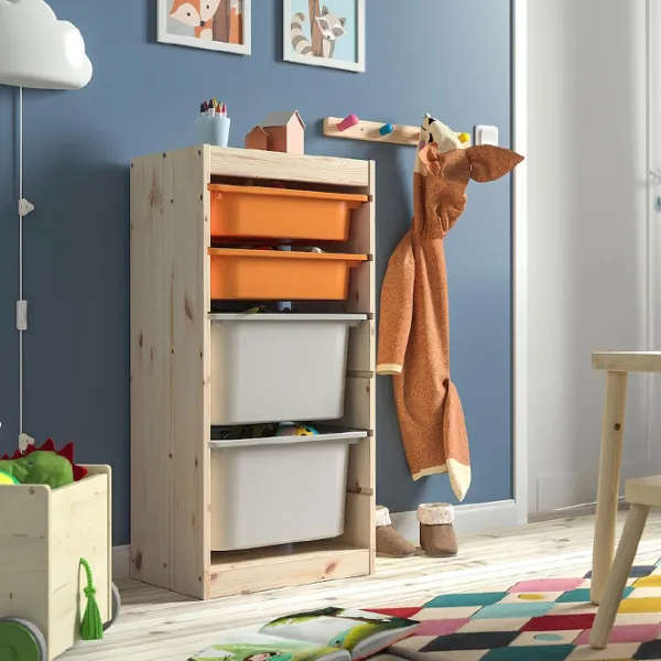 Etajeră Ikea Trofast 4 91 x 44 x 30 cm / Pin Masiv / Pine photo 7