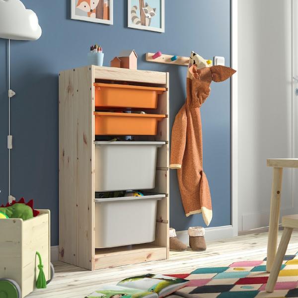 Etajeră Ikea Trofast 4 91 x 44 x 30 cm / Pin Masiv / Pine photo 7