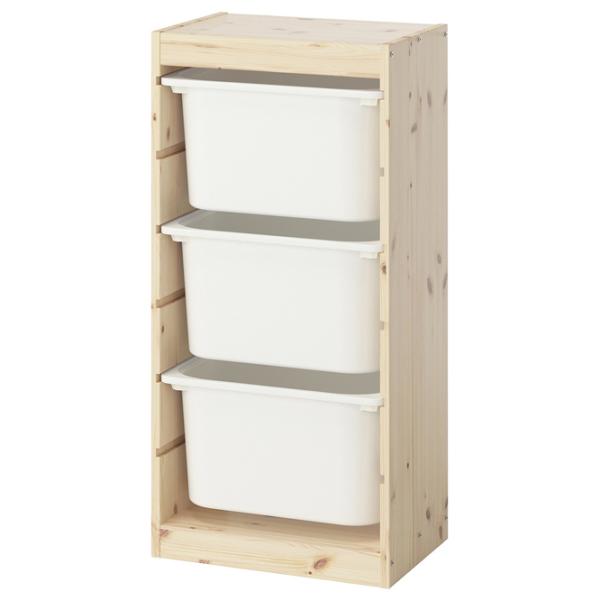 Стеллаж Ikea Trofast 3 91 x 44 x 30см cm / Массивная сосна / Сосна photo 1