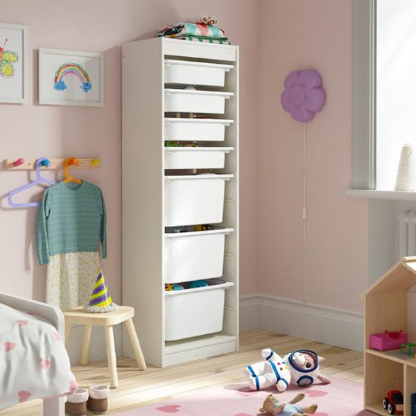 Стеллаж Ikea Trofast 7 145 x 46 x 30см cm / ЛДСП / White photo 2