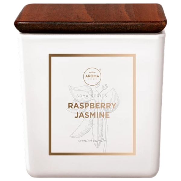 Lumânare Aroma Home Raspberry & Jasmine Chihlimbar uscat / Ceară de soia photo 1