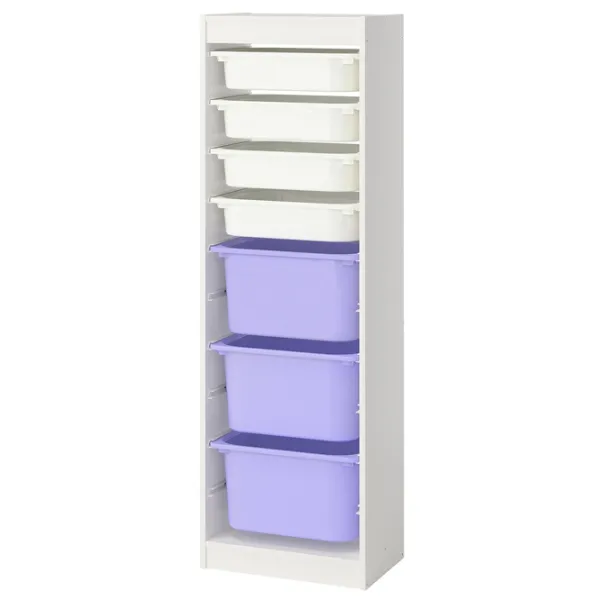 Стеллаж Ikea Trofast 7 145 x 46 x 30см cm / ЛДСП / White photo 1