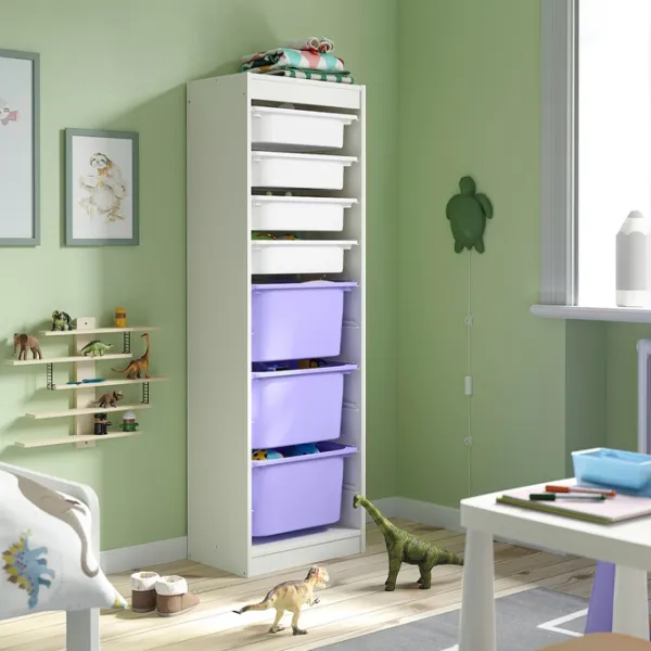 Стеллаж Ikea Trofast 7 145 x 46 x 30см cm / ЛДСП / White photo 2