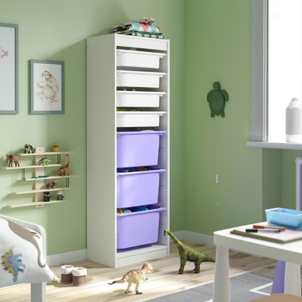 Стеллаж Ikea Trofast 7 145 x 46 x 30см cm / ЛДСП / White photo 2