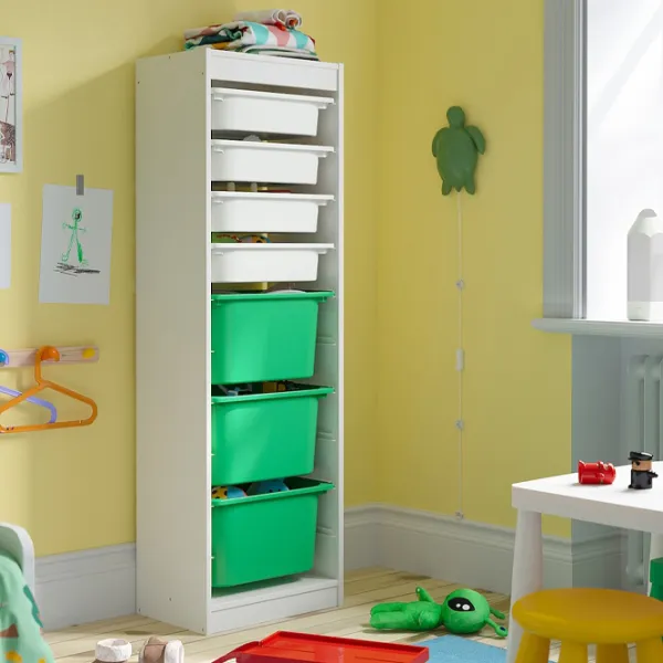 Стеллаж Ikea Trofast 7 145 x 46 x 30см cm / ЛДСП / White photo 4