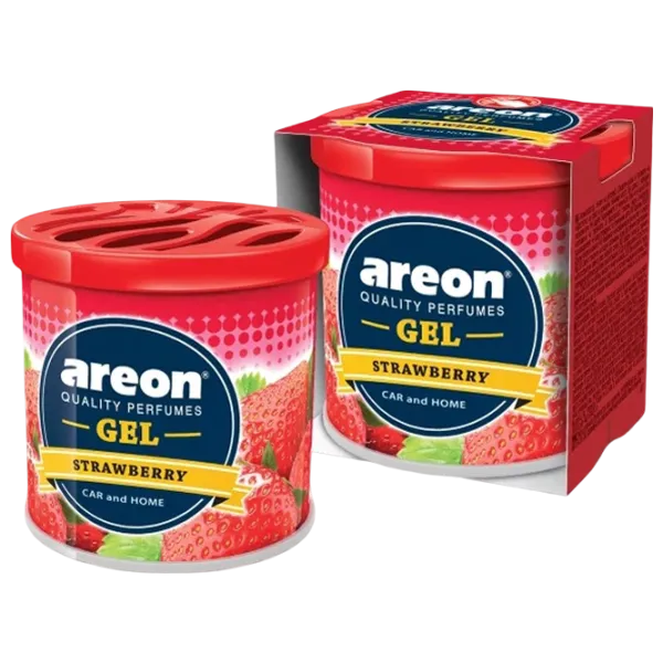 Ароматизатор для авто Areon Gel Can Blister Клубника / 0.085л / в подстаканник, под сиденье photo 1 Ароматизатор для авто Areon Gel Can Blister Клубника / 0.085л / в подстаканник, под сиденье photo 1