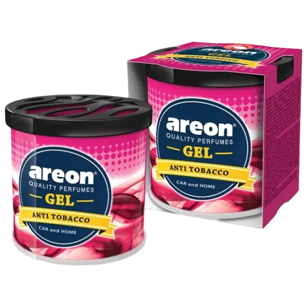 Ароматизатор для авто Areon Gel Can Blister Anti Tabacco / 0.085л / в подстаканник, под сиденье photo 1 Ароматизатор для авто Areon Gel Can Blister Anti Tabacco / 0.085л / в подстаканник, под сиденье photo 1