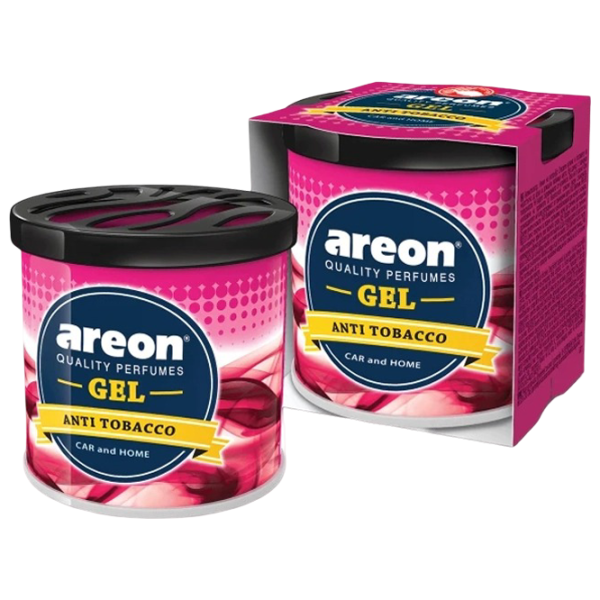 Ароматизатор для авто Areon Gel Can Blister Anti Tabacco / 0.085л / в подстаканник, под сиденье photo 1 Ароматизатор для авто Areon Gel Can Blister Anti Tabacco / 0.085л / в подстаканник, под сиденье photo 1
