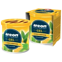 Aromatizator auto Areon Gel Can Blister Citrus Squash / 0.085l / în suportul pentru pahare, sub scaun