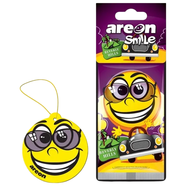 Ароматизатор для авто Areon Smile Dry Beverly Hils / / на зеркале photo 1