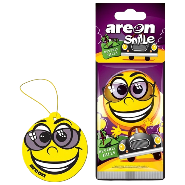 Ароматизатор для авто Areon Smile Dry Beverly Hils / / на зеркале photo 1