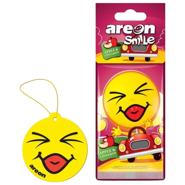 Ароматизатор для авто Areon Smile Dry Apple&Cinnamon / / на зеркале photo 1