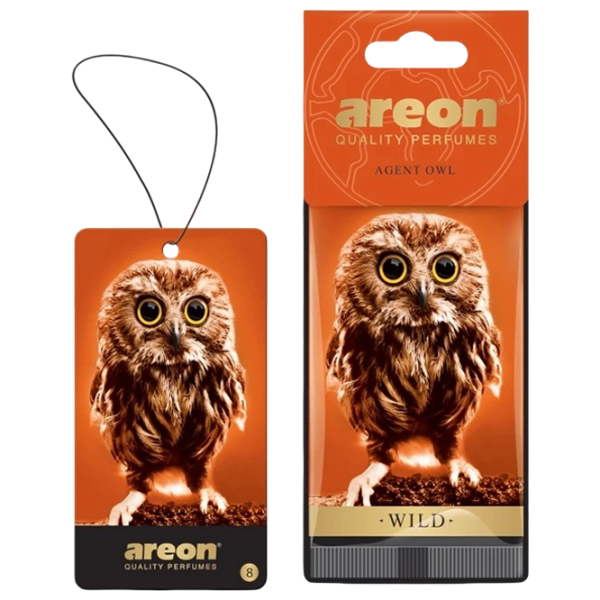 Ароматизатор для авто Areon Wild Агент Сова / / на зеркале photo 1