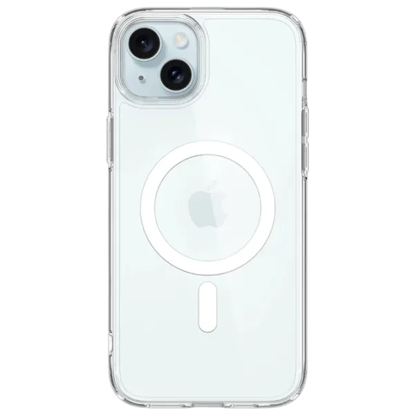 Husă pentru smartphone Apple iPhone 15 Spigen / MagSafe Back / TPU / Transparent White photo 1
