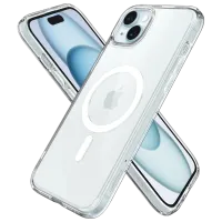 Husă pentru smartphone Apple iPhone 15 Spigen / MagSafe Back / TPU / Transparent White photo 2