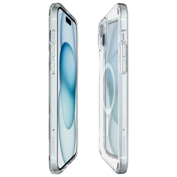 Husă pentru smartphone Apple iPhone 15 Spigen / MagSafe Back / TPU / Transparent White photo 3