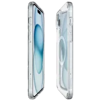 Husă pentru smartphone Apple iPhone 15 Spigen / MagSafe Back / TPU / Transparent White photo 3
