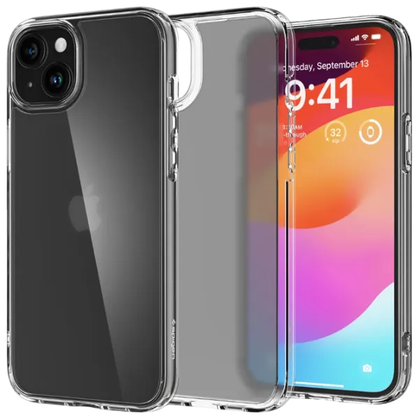 Husă pentru smartphone Apple iPhone 15 Spigen / Back / TPU / Matte Transparent photo 2