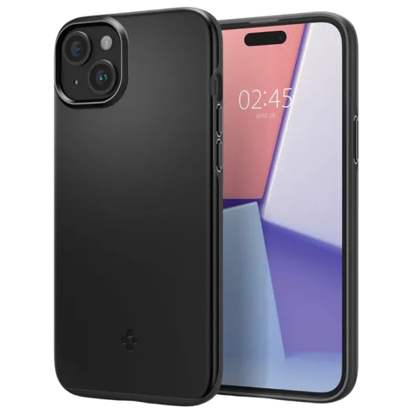 Husă pentru smartphone Apple iPhone 15 Spigen / Back / TPU / Black photo 2 Husă pentru smartphone Apple iPhone 15 Spigen / Back / TPU / Black photo 2